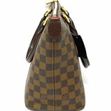 LOUIS VUITTON 2006 Saleya PM Coated Canvas Brown Zip Top Damier Ebene Tote