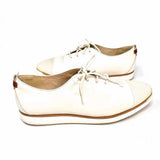 Grand Ambition Cole Haan Women's White Size 9 Leather Snake Embossed Loafers
