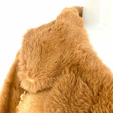Jackson Furs Women's Beige Size M Double Breasted Beaver Fur Coat