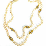 Liz Claiborne Cream Beaded 37"' Faux Pearl Necklace