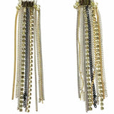 stella & dot Gold Tone Chandelier embellished Earrings