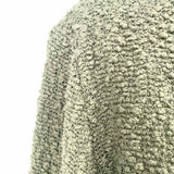 IRO Shavani Women's Green Size 44/L Open Front Tweed shag Cardigan
