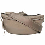 Quince Gray Zip Pebbled Leather Waist Bag