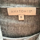 ANATOMIE Ash Women's Gray Size S Dolman Sleeve Ribbed Sweater