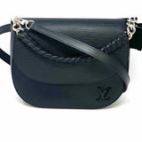 LOUIS VUITTON 2016 Coquelicot Luna Epi Leather Black Shoulder Crossbody