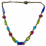 SORRELLI Multi-Color Mixed Cut 18" Crystal Necklace