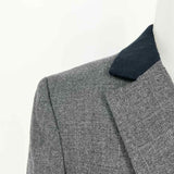 rag & bone Timeless Women's Gray Navy Size S Wool Blend Color Block Blazer