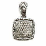 John Hardy 925 Sterling Silver Naga Dragon Diamond Pendant