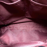 Coach Willow Floral Edie Burgundy Red Pebbled Leather Tote