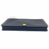 dunhill Travel Agenda Leather Black Rectangle Zip Around Wallet