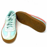 Puma Women's Aqua Size 6.5 Lace-up Leather Sneakers