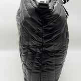 Think Royln Puzzle Black Puffer Tote w/ Pouch