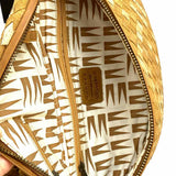 MANDRN X Aleksandra Zee Atlas Brown Crescent Woven Leather Waist Bag