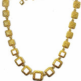 Liz Claiborne Gold Tone Reversible 20" Quilted Necklace