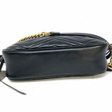 Gucci Black Small Camera Bag Marmont Leather Crossbody