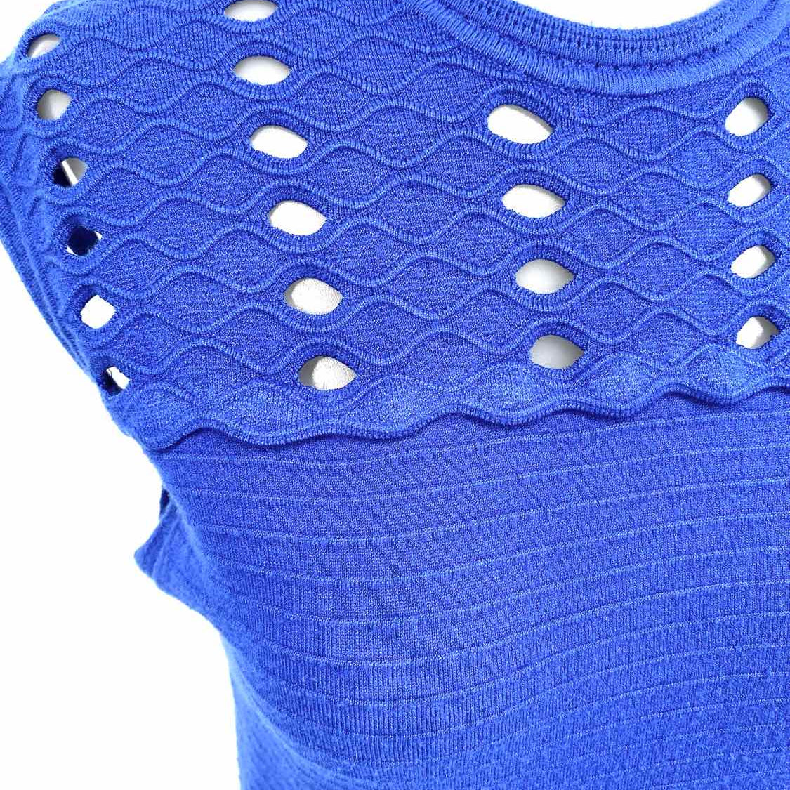 Ted Baker Women's Blue A-Line Ribbed Size 6/8 Dress