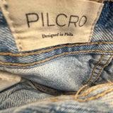 Pilcro Women's Blue Size 10 Midi Denim Skirt