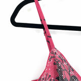 hutch by Anthropologie Women's Pink Black Sz 8 Sleeveless Sequined Floral Dress