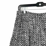W by Worth Women's Black White Size 6 A-Line Tweed Skirt