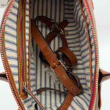 Dooney & Bourke Nylon Brown Top Handle Satchel