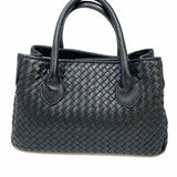 Bottega Giotti Black Mini Woven Leather Tote