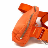 Lululemon Nylon Orange Zip Waist Bag