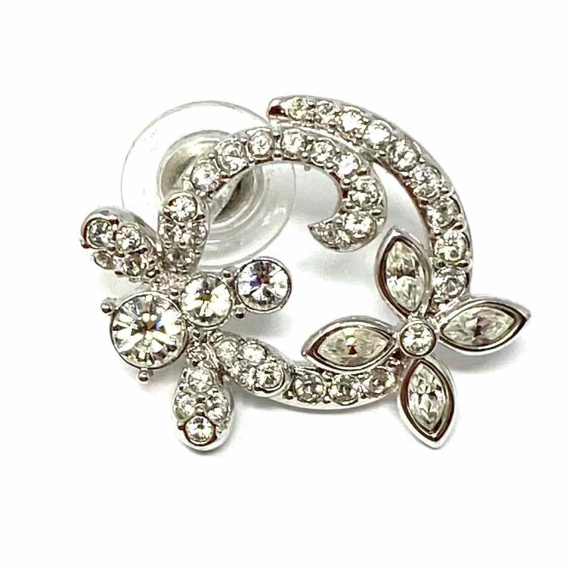 Swarovski Silver Butterfly Crystal Earrings