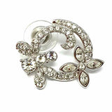 Swarovski Silver Butterfly Crystal Earrings
