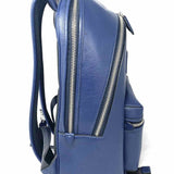 Coach Large Charter Navy Zip-Around Logo Pebbled Leather BackPack