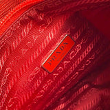Prada Re-Nylon 2000 Re-Edition Nylon Red Crescent Shoulder Bag