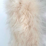 Club Monaco Women's Light Pink Size M Open Front Feathers Vest