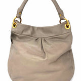 Marc by Marc Jacobs Classic Q Hillier Gray Hobo Pebbled Leather Shoulder Bag