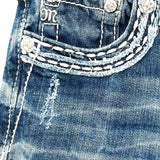 Miss Me Women's Blue Size 27/4 Low Rise Bootcut Jeans