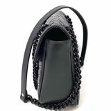 Gucci Marmont Small Black Flap Quilted Leather Crossbody