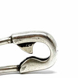 Estate 925 Sterling Silver 7.5" Safety Pin Bangle