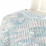 Eileen Fisher Women's Light Blue Size S Crew Neck Wool Silk Blend Knit Sweater