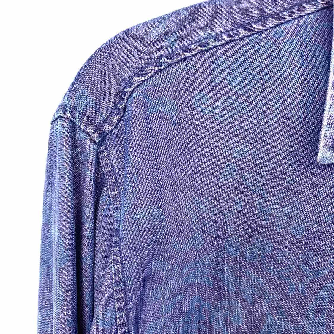 Haupt Men's Purple Size S Abstract Long Sleeve Shirt