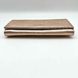 Ted Baker Bobble Matinee Rose Gold Kisslock Pebbled Leather Wallet