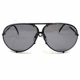 CARRERA Porche Design Black Aviator Rimless Sunglasses