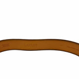 Lauren by RL Y2K Vintage Brown Crest Leather Belt