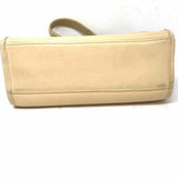 Coach Manor Cream Top Handle Turnlock Leather Satchel