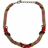 SORRELLI Red Orange Crystal Necklace