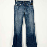 7 for all mankind Women's Blue Size 26/2 Wide Leg Jeans