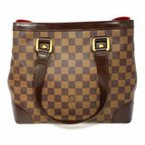 LOUIS VUITTON Hampstead PM Brown Damier Ebene Leather Made in Italy Satchel