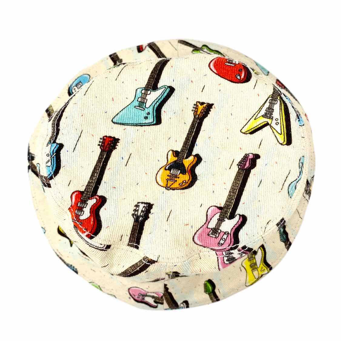 Jeremy Scott Canvas Brown Bucket Guitars Hat