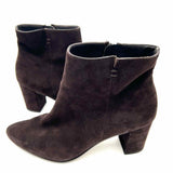 Paul Green Women's Dark Brown Size 7.5 Block Heel Suede Bootie