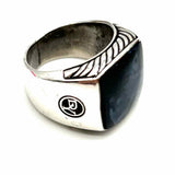 DAVID YURMAN Exotic Signet Signet size 7.5 925 Sterling Silver Pietersite Ring