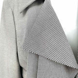 Emerson Rose Women's Black White Size L Waterfall Houndstooth Jacket