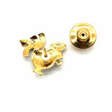 Swarovski White Gold Tone Chick Pin