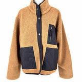 Rails Lorna Women's Brown Black Size M Turtleneck sherpa Coat